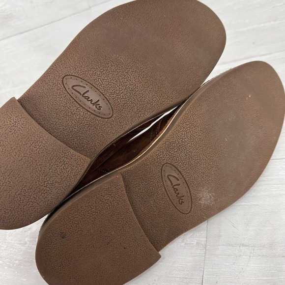 Clarks Bushacre Chukka Desert Boots Men Size 10.5 M Leather Brown Lace Up Shoes‎ - Picture 10 of 13